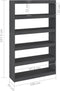 vidaXL - Boekenkast/kamerscherm - 100x30x167,5 - cm - massief - grenenhout - grijs