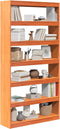 vidaXL - Boekenkast - / - kamerscherm - 100x30x199,5 - cm - massief - grenenhout
