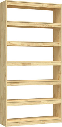 vidaXL - Boekenkast - / - kamerscherm - 100x30x200 - cm - massief - grenenhout