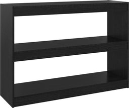vidaXL - Boekenkast/kamerscherm - 100x30x71,5 - cm - grenenhout - zwart