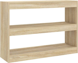 vidaXL - Boekenkast - / - kamerscherm - 100x30x72 - cm - sonoma - eikenkleurig
