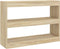 vidaXL - Boekenkast - / - kamerscherm - 100x30x72 - cm - sonoma - eikenkleurig