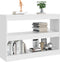vidaXL - Boekenkast/kamerscherm - 100x30x72 - cm - wit