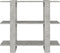 vidaXL - Boekenkast/kamerscherm - 100x30x87 - cm - betongrijs