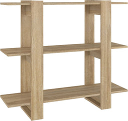 vidaXL - Boekenkast/kamerscherm - 100x30x87 - cm - sonoma - eikenkleurig