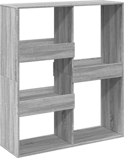 vidaXL - Boekenkast - / - kamerscherm - 100x33x115 - cm - grijs - sonoma - eikenkleur