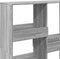 vidaXL - Boekenkast - / - kamerscherm - 100x33x115 - cm - grijs - sonoma - eikenkleur
