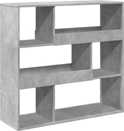 vidaXL - Boekenkast - / - kamerscherm - 100x33x94,5 - cm - betongrijs
