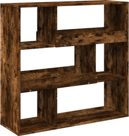 vidaXL - Boekenkast - / - kamerscherm - 100x33x94,5 - cm - gerookt - eikenkleurig