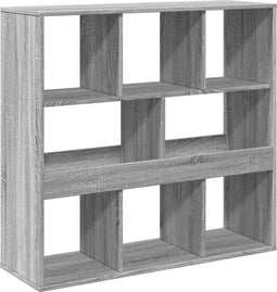 vidaXL - Boekenkast/kamerscherm - 100x33x94,5 - cm - grijs - sonoma - eiken