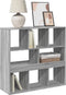 vidaXL - Boekenkast/kamerscherm - 100x33x94,5 - cm - grijs - sonoma - eiken