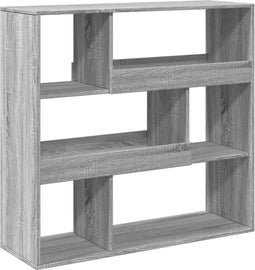 vidaXL - Boekenkast - / - kamerscherm - 100x33x94,5 - cm - grijs - sonoma - eiken