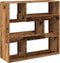 vidaXL - Boekenkast - / - kamerscherm - 100x33x94,5 - cm - oud - houtkleurig
