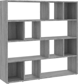 vidaXL - Boekenkast/kamerscherm - 105x24x102 - cm - grijs - sonoma - eikenkleurig