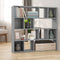 vidaXL - Boekenkast/kamerscherm - 105x24x102 - cm - grijs - sonoma - eikenkleurig