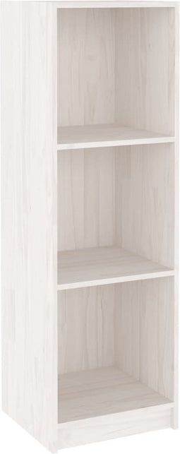 vidaXL - Boekenkast/kamerscherm - 36x33x110 - cm - massief - grenenhout - wit