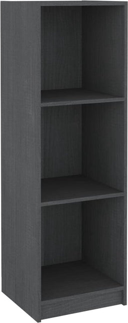 vidaXL - Boekenkast/kamerscherm - 36x33x110 - cm - massief - grenenhout - grijs