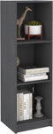 vidaXL - Boekenkast/kamerscherm - 36x33x110 - cm - massief - grenenhout - grijs