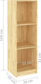 vidaXL - Boekenkast - / - kamerscherm - 36x33x110 - cm - massief - grenenhout