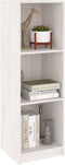 vidaXL - Boekenkast/kamerscherm - 36x33x110 - cm - massief - grenenhout - wit