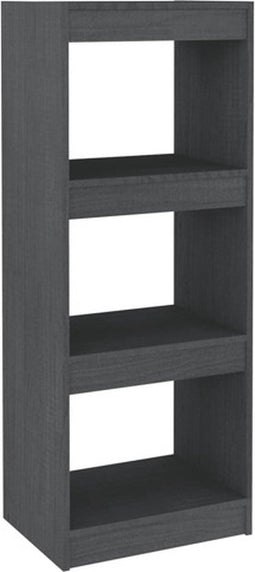 vidaXL - Boekenkast/kamerscherm - 40x30x103,5 - cm - massief - grenenhout - grijs