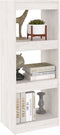vidaXL - Boekenkast/kamerscherm - 40x30x103,5 - cm - massief - grenenhout - wit