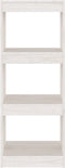 vidaXL - Boekenkast/kamerscherm - 40x30x103,5 - cm - massief - grenenhout - wit