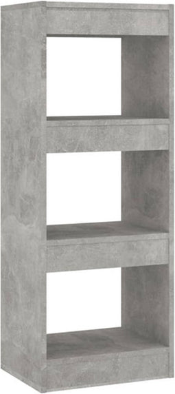 vidaXL - Boekenkast/kamerscherm - 40x30x103 - cm - bewerkt - hout - betongrijs