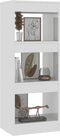 vidaXL - Boekenkast/kamerscherm - 40x30x103 - cm - bewerkt - hout - hoogglans - wit