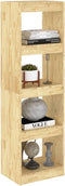 vidaXL - Boekenkast - / - kamerscherm - 40x30x135,5 - cm - massief - grenenhout