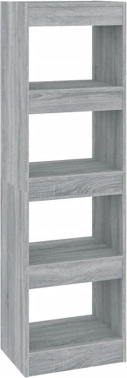 vidaXL - Boekenkast/kamerscherm - 40x30x135 - cm - grijs - sonoma - eikenkleurig