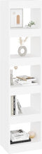 vidaXL - Boekenkast/kamerscherm - 40x30x166 - cm - wit