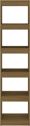 vidaXL - Boekenkast - / - kamerscherm - 40x30x167,5 - cm - grenenhout - honingbruin