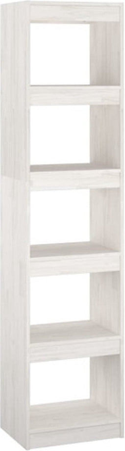 vidaXL - Boekenkast - / - kamerscherm - 40x30x167,5 - cm - massief - grenenhout - wit