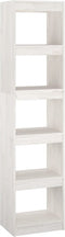 vidaXL - Boekenkast - / - kamerscherm - 40x30x167,5 - cm - massief - grenenhout - wit