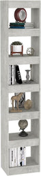 vidaXL - Boekenkast/kamerscherm - 40x30x198 - cm - betongrijs