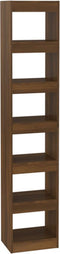 vidaXL - Boekenkast/kamerscherm - 40x30x198 - cm - bruin - eikenkleur
