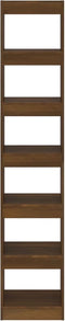 vidaXL - Boekenkast/kamerscherm - 40x30x198 - cm - bruin - eikenkleur