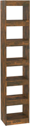 vidaXL - Boekenkast/kamerscherm - 40x30x198 - cm - gerookt - eikenkleurig