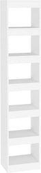 vidaXL - Boekenkast/kamerscherm - 40x30x198 - cm - wit