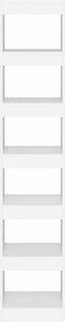 vidaXL - Boekenkast/kamerscherm - 40x30x198 - cm - wit