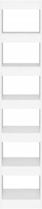 vidaXL - Boekenkast/kamerscherm - 40x30x198 - cm - wit