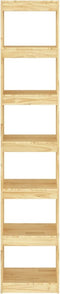 vidaXL - Boekenkast - / - kamerscherm - 40x30x199 - cm - massief - grenenhout