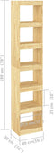 vidaXL - Boekenkast - / - kamerscherm - 40x30x199 - cm - massief - grenenhout