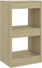 vidaXL - Boekenkast/kamerscherm - 40x30x72 - cm - sonoma - eikenkleurig