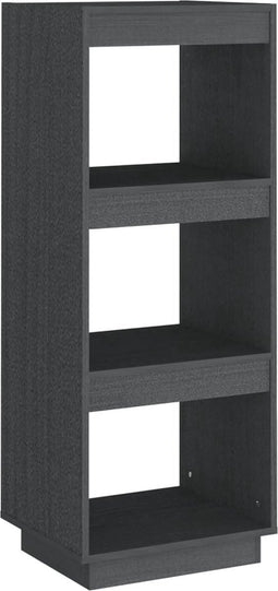 vidaXL - Boekenkast/kamerscherm - 40x35x103 - cm - massief - grenenhout - grijs