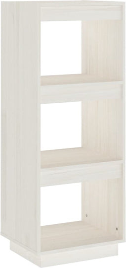 vidaXL - Boekenkast/kamerscherm - 40x35x103 - cm - massief - grenenhout - wit