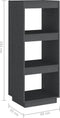 vidaXL - Boekenkast/kamerscherm - 40x35x103 - cm - massief - grenenhout - grijs