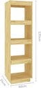 vidaXL - Boekenkast - / - kamerscherm - 40x35x135 - cm - massief - grenenhout