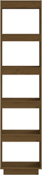 vidaXL - Boekenkast/kamerscherm - 40x35x167 - cm - grenenhout - honingbruin